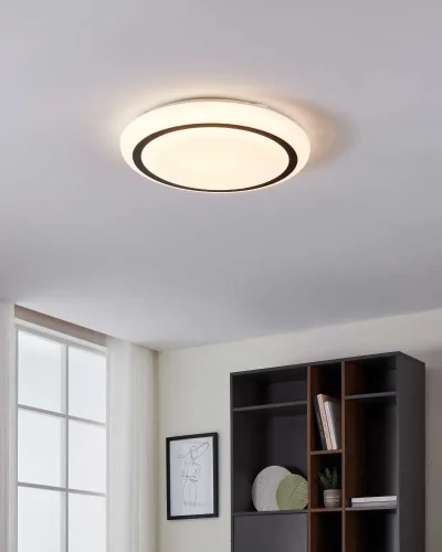 Светильник потолочный LED Capasso 900335 Eglo белый 1 лампа, основание белое в стиле современный  фото 3